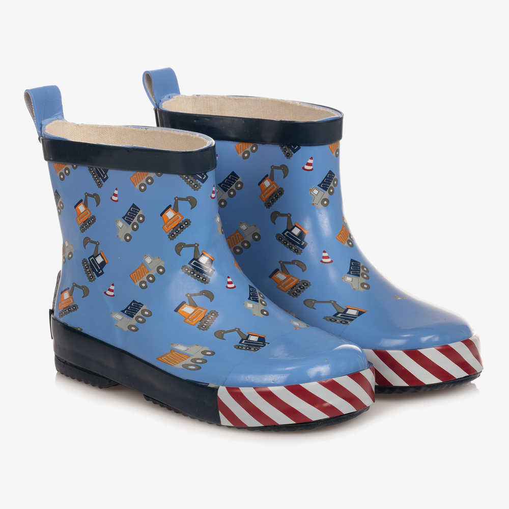 Playshoes - Bottes de pluie bleues en caoutchouc | Childrensalon