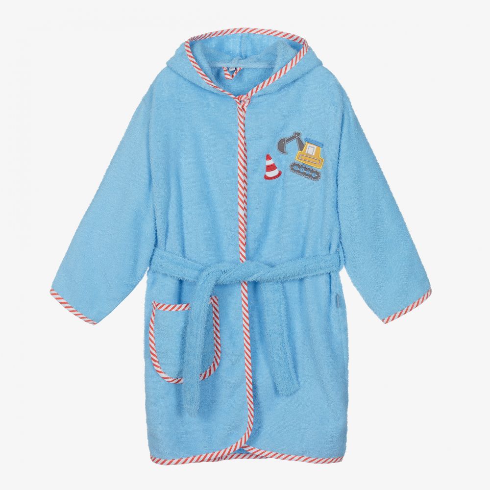 Playshoes-Blue Towelling Bathrobe | Childrensalon Outlet