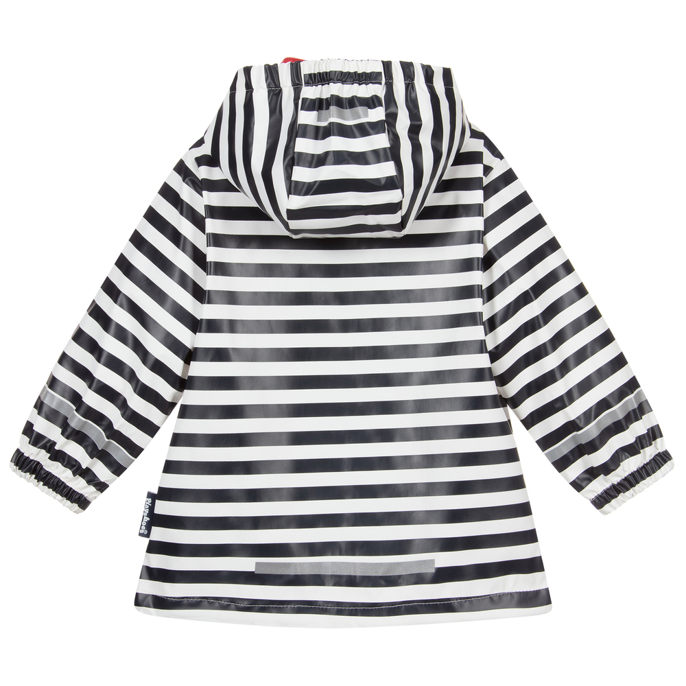 Playshoes-Blue & White Stripe Raincoat | Childrensalon Outlet