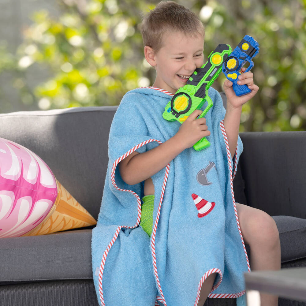 Playshoes-Boys Blue Hooded Digger Wrap | Childrensalon Outlet