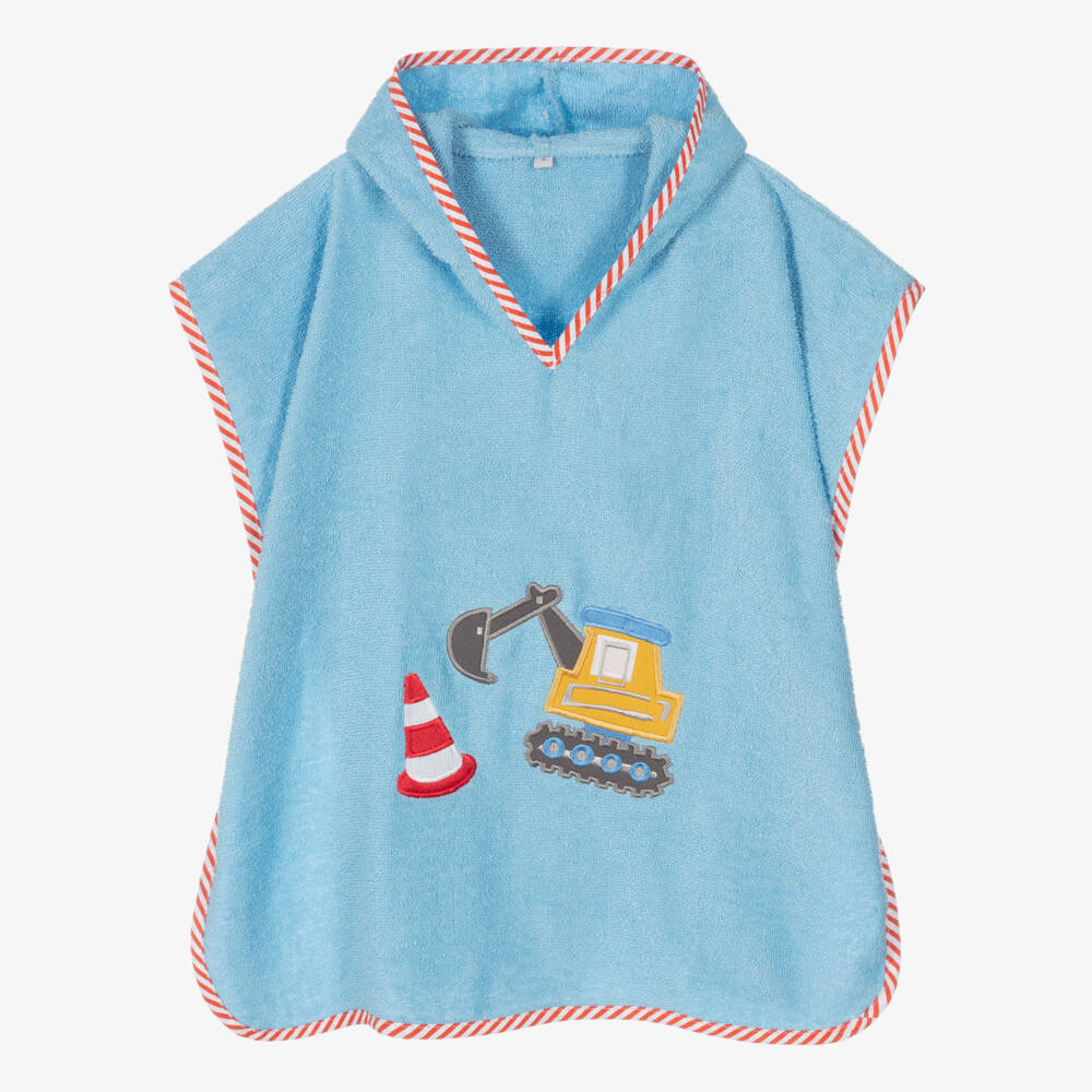 Playshoes-Boys Blue Hooded Digger Wrap | Childrensalon Outlet