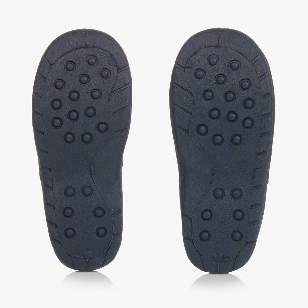 Playshoes-Boys Blue Monster Slipper | Childrensalon Outlet