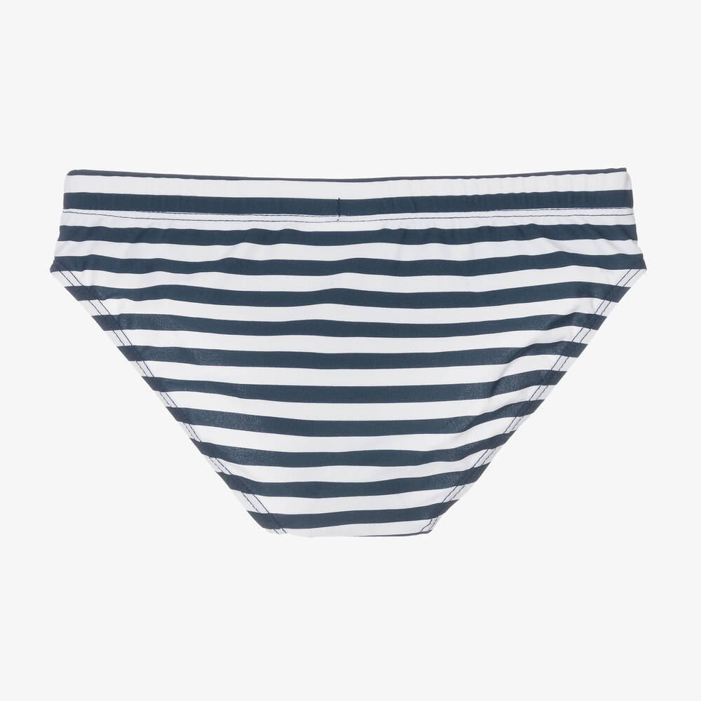 Playshoes-Boys Blue Stripe Swim Trunks (UPF50+) | Childrensalon Outlet
