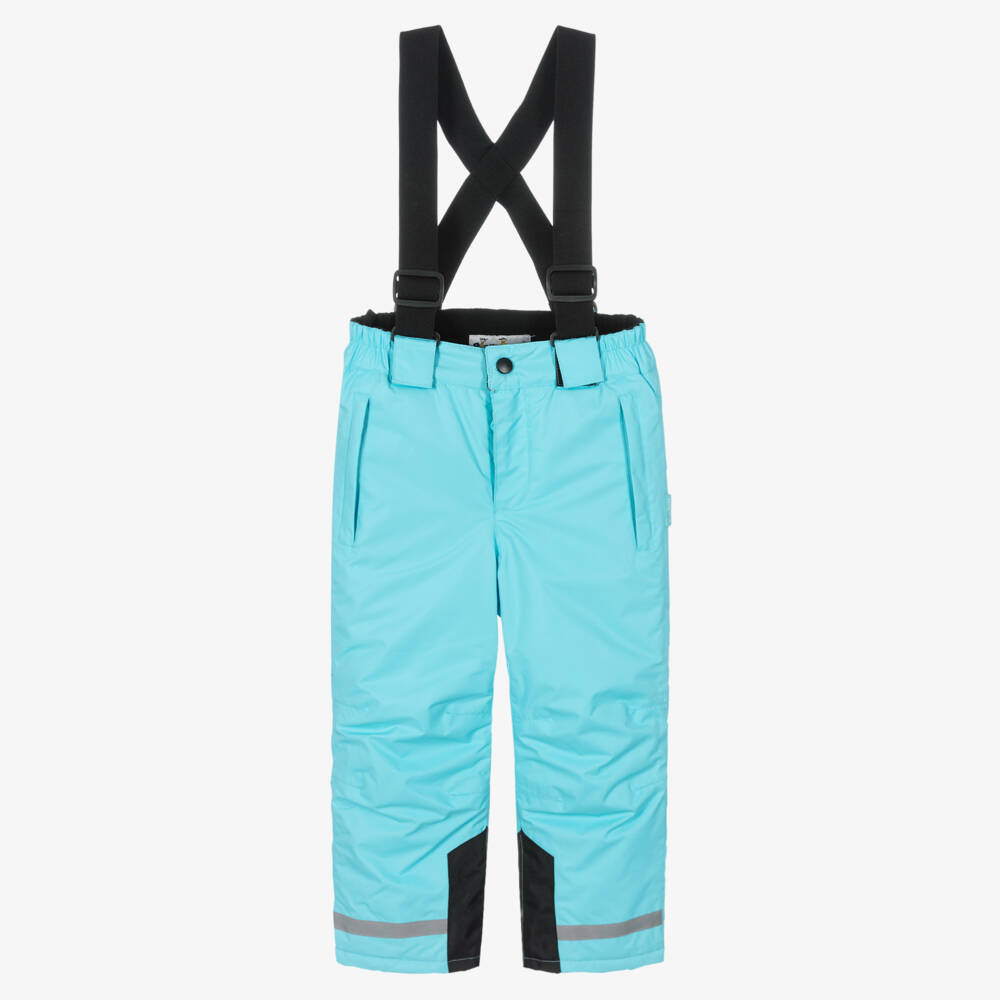 Playshoes-Boys Light Blue Ski Salopettes | Childrensalon Outlet
