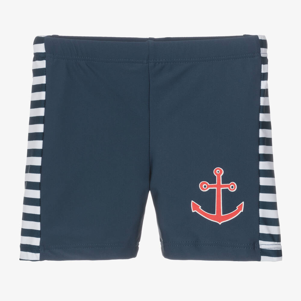 Playshoes-Boys Navy Blue Swim Shorts | Childrensalon Outlet