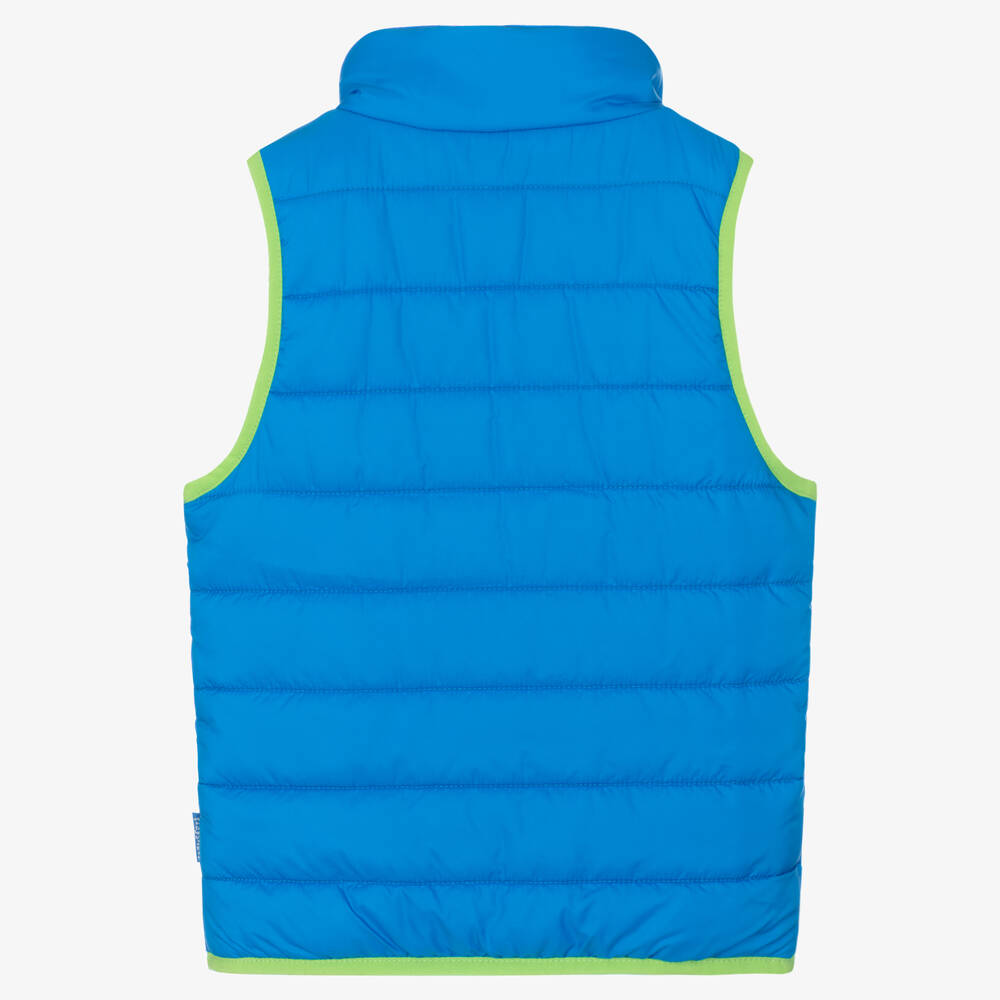 Playshoes - Bright Blue Puffer Gilet | Childrensalon Outlet