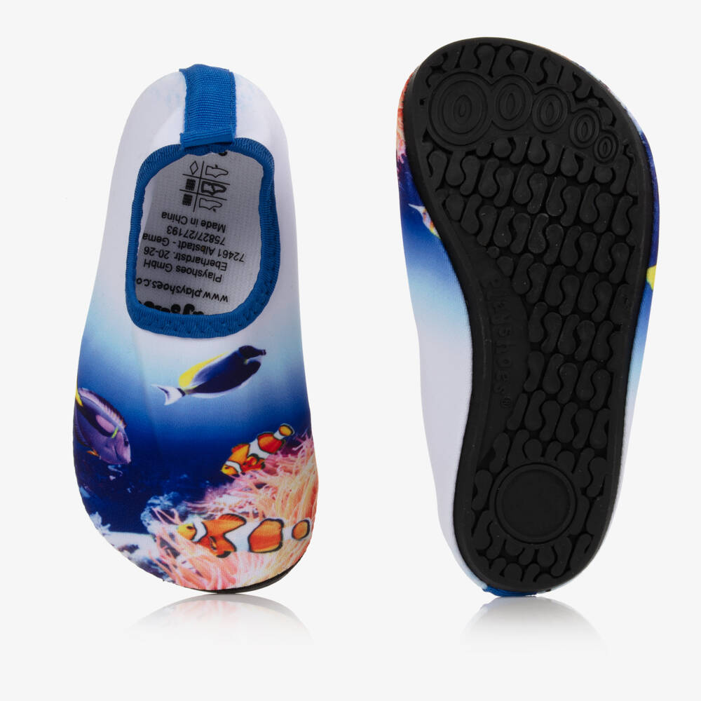 Playshoes Calze Aqua Per Bambini – Unicorno Gatto Marino – Suola Antiscivolo TPR – Taglia 22-23 – Asciugatura Rapida