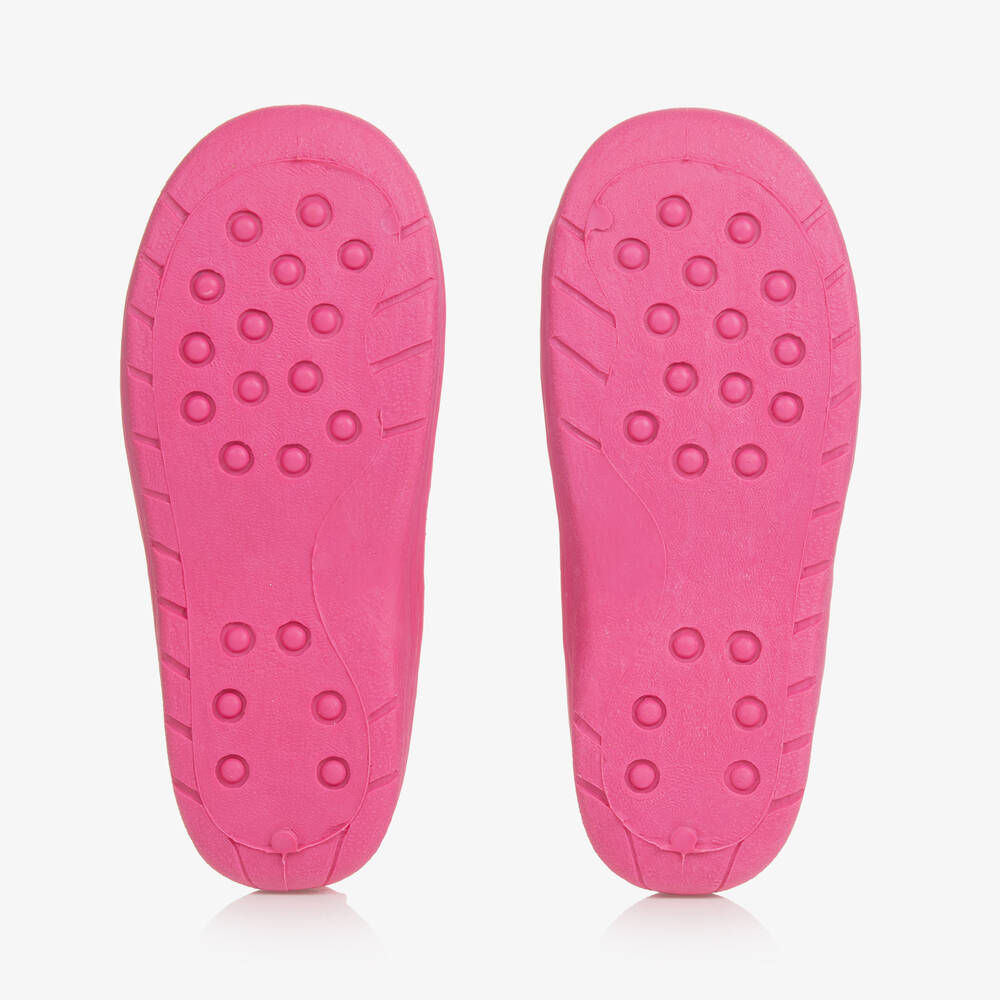 Playshoes-Gils Pink & Blue Slippers | Childrensalon Outlet