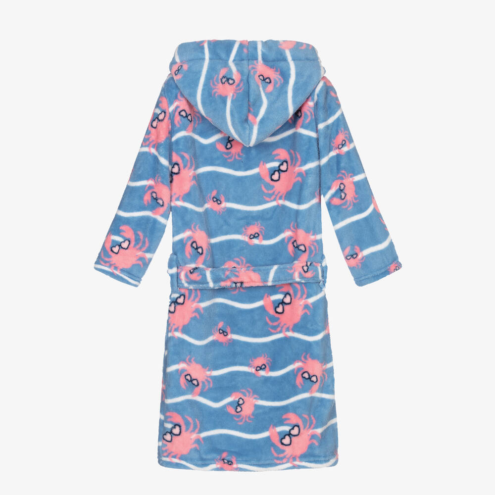 بلاي شوز-روب حمام  فليس لون أزرق للبنات | Childrensalon Outlet