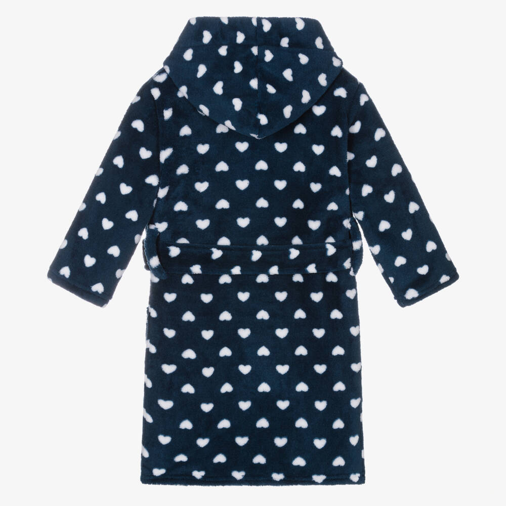 Playshoes-Girls Blue Fleece Dressing Gown | Childrensalon Outlet