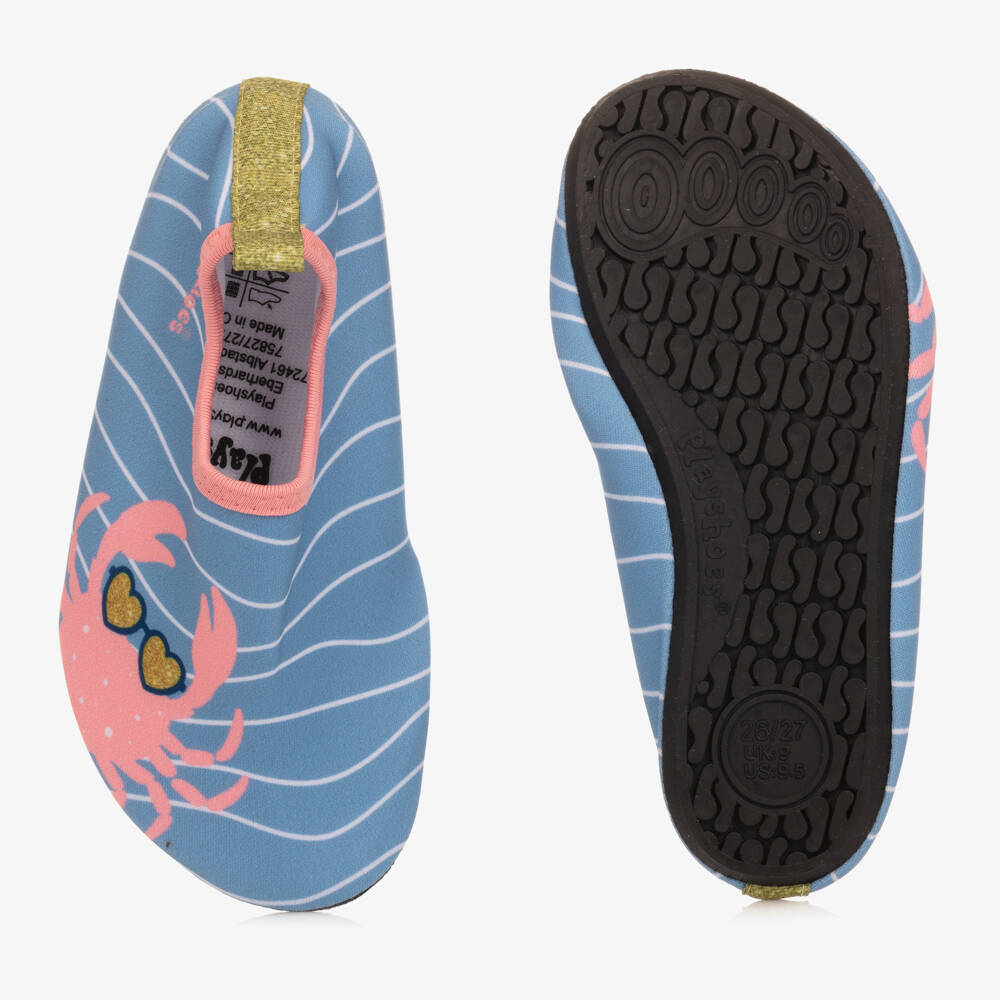 Playshoes-حذاء سباحة للبنات بلون المرجان والسماء | Childrensalon Outlet
