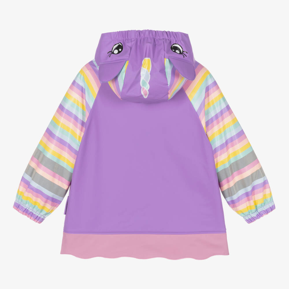 Playshoes-Girls Enchanted Purple Unicorn Coat | Childrensalon Outlet