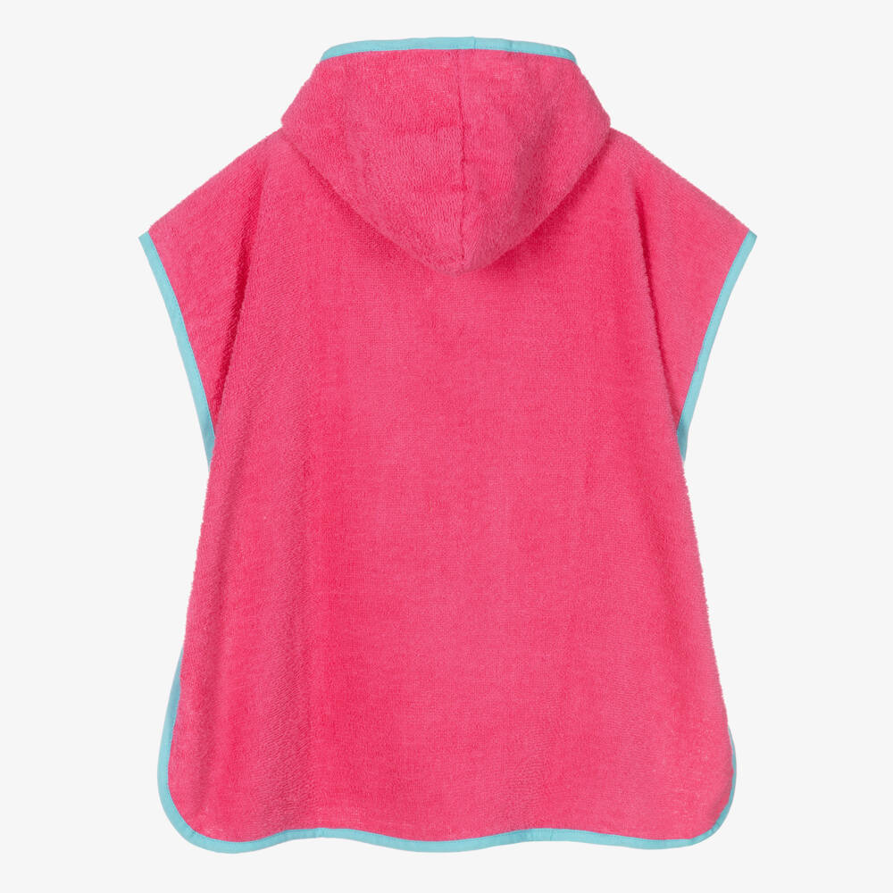 Playshoes-Girls Flamingo Pink Hooded Towel | Childrensalon Outlet