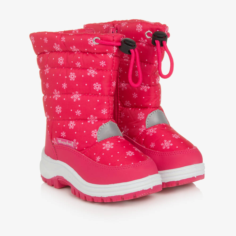 Playshoes-Girls Frosty Pink Winter Boots | Childrensalon Outlet