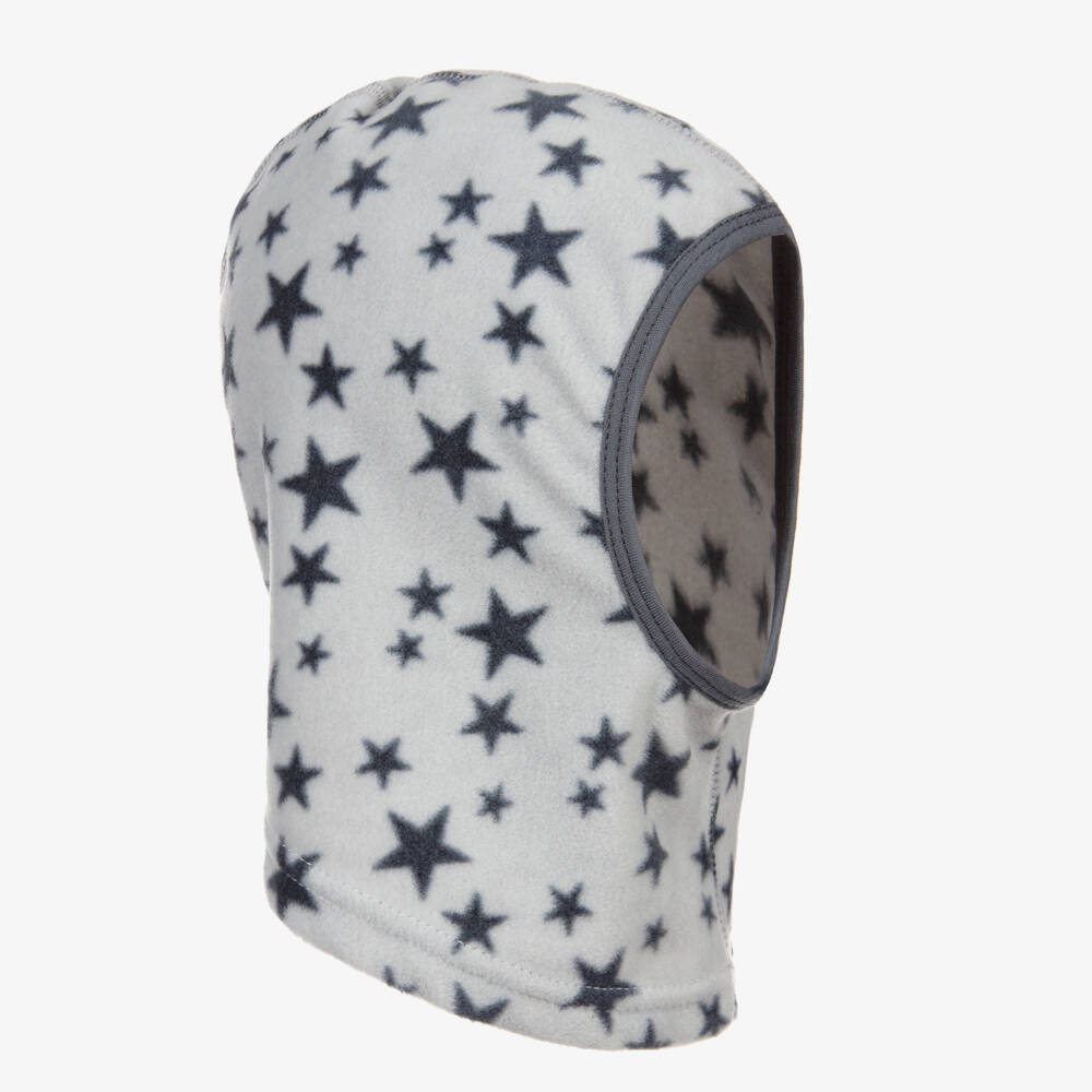 Playshoes-Girls Grey Star Fleece Hood | Childrensalon Outlet