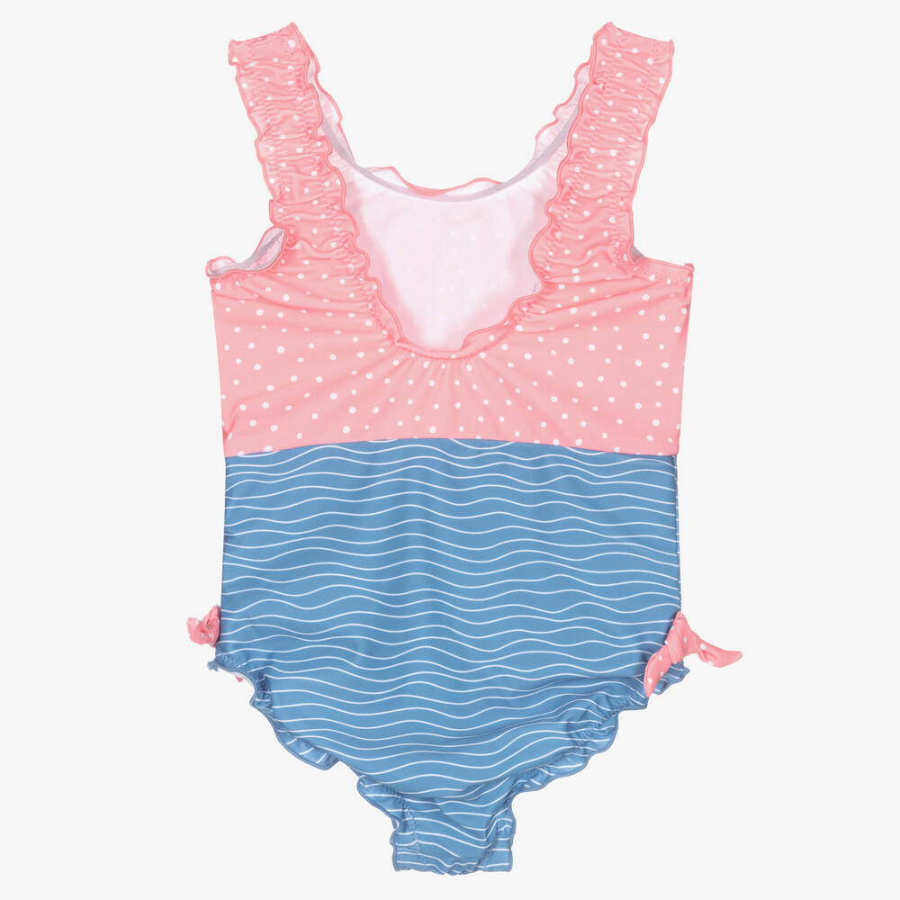 Playshoes-Сине-розовый купальник для девочек | Childrensalon Outlet