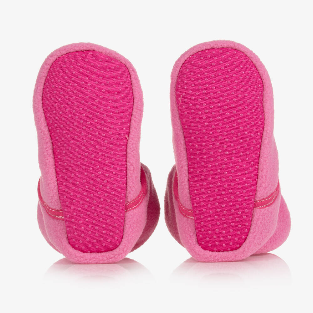 بلاي شوز-حذاء بوتي صوف لون وردي للفتيات الرضيعات  | Childrensalon Outlet