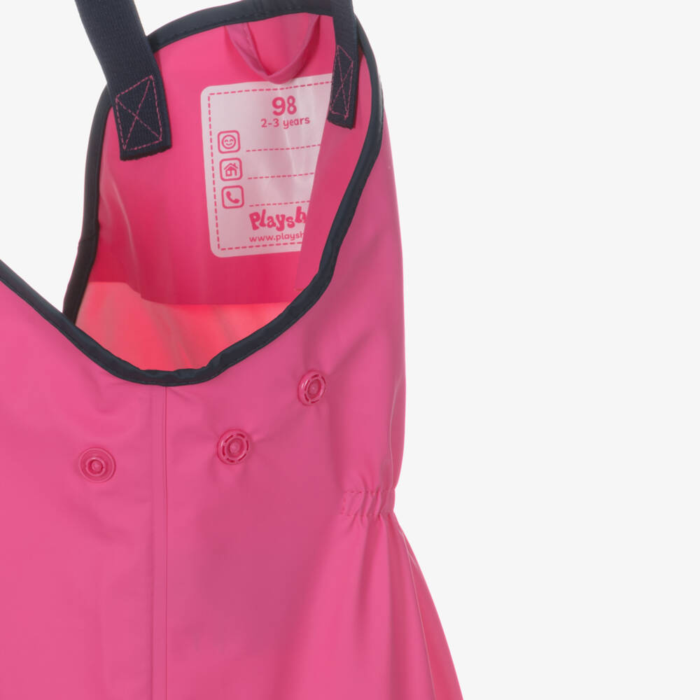 Playshoes-Girls Pink Star Rain Set | Childrensalon Outlet