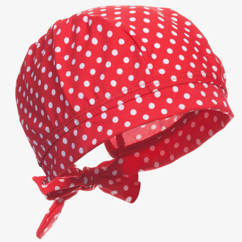 Playshoes-Красная в горошек плавательная шапка для девочек | Childrensalon Outlet