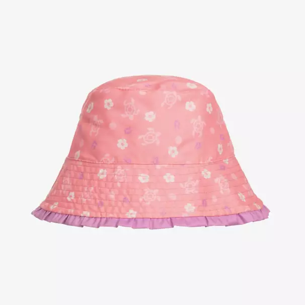 Playshoes-Girls Reversible Purple Pink Sunhat | Childrensalon Outlet