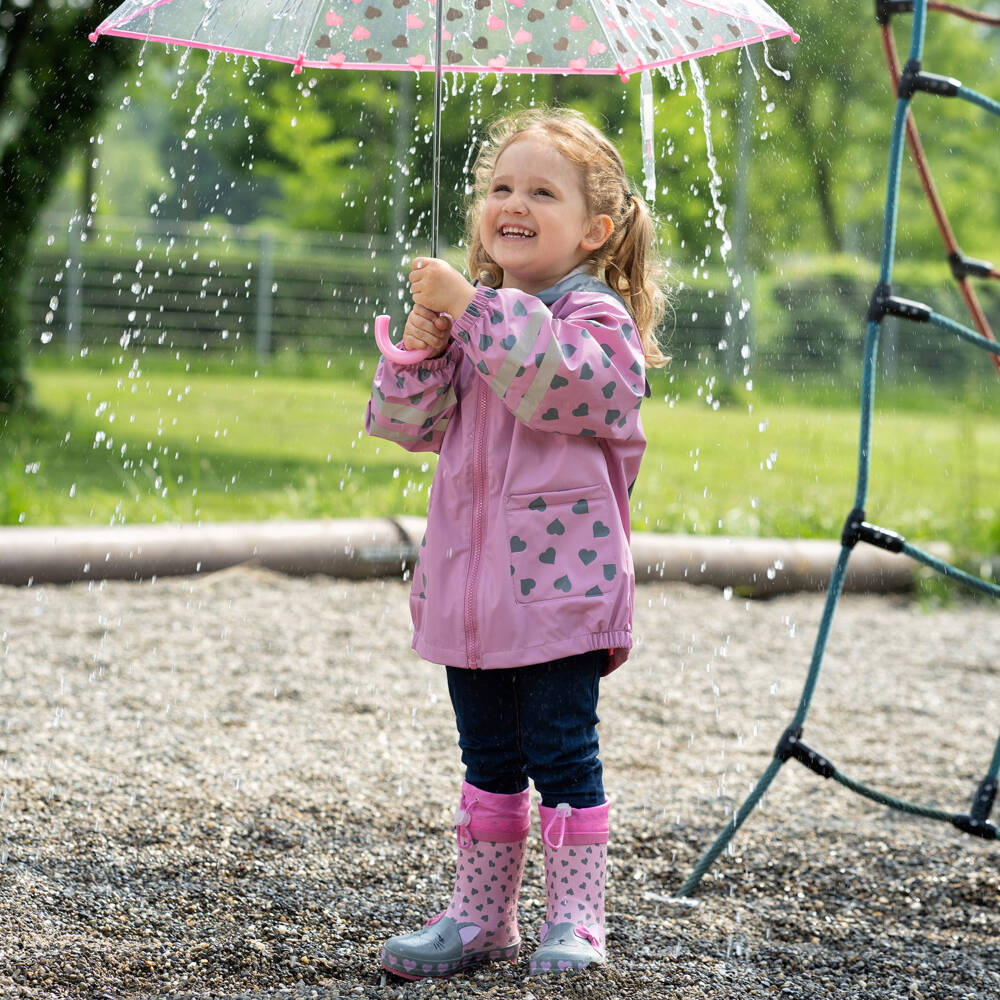 بلاي شوز-أحذية مطر وردية للبنات بتصميم قطة | Childrensalon Outlet