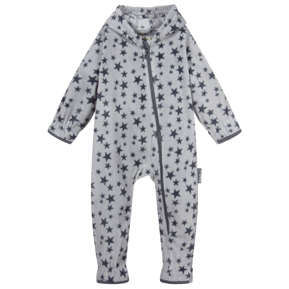 Playshoes - Grey Fleece Pramsuit | Childrensalon