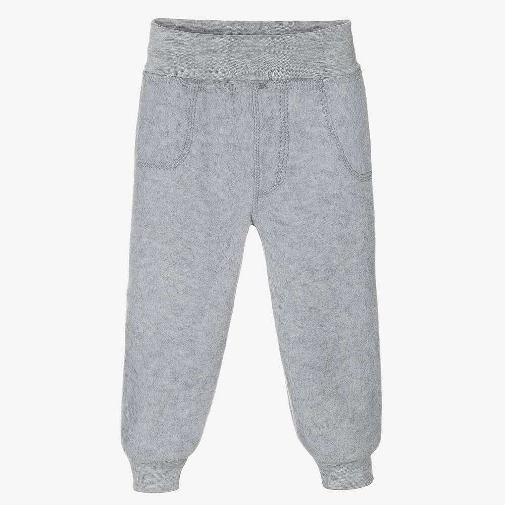 Playshoes-Grey Polar Fleece Joggers | Childrensalon Outlet