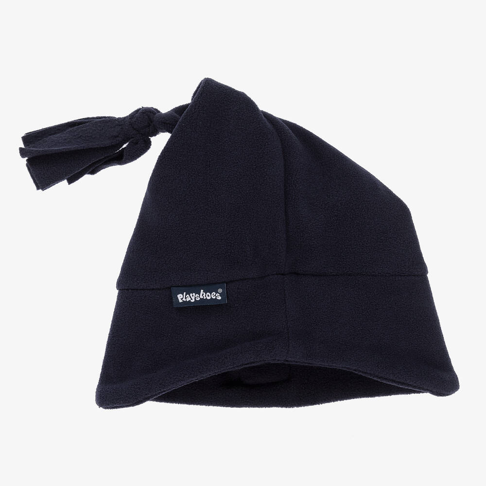 بلاي شوز-Navy Blue Fleece Hat | Childrensalon Outlet