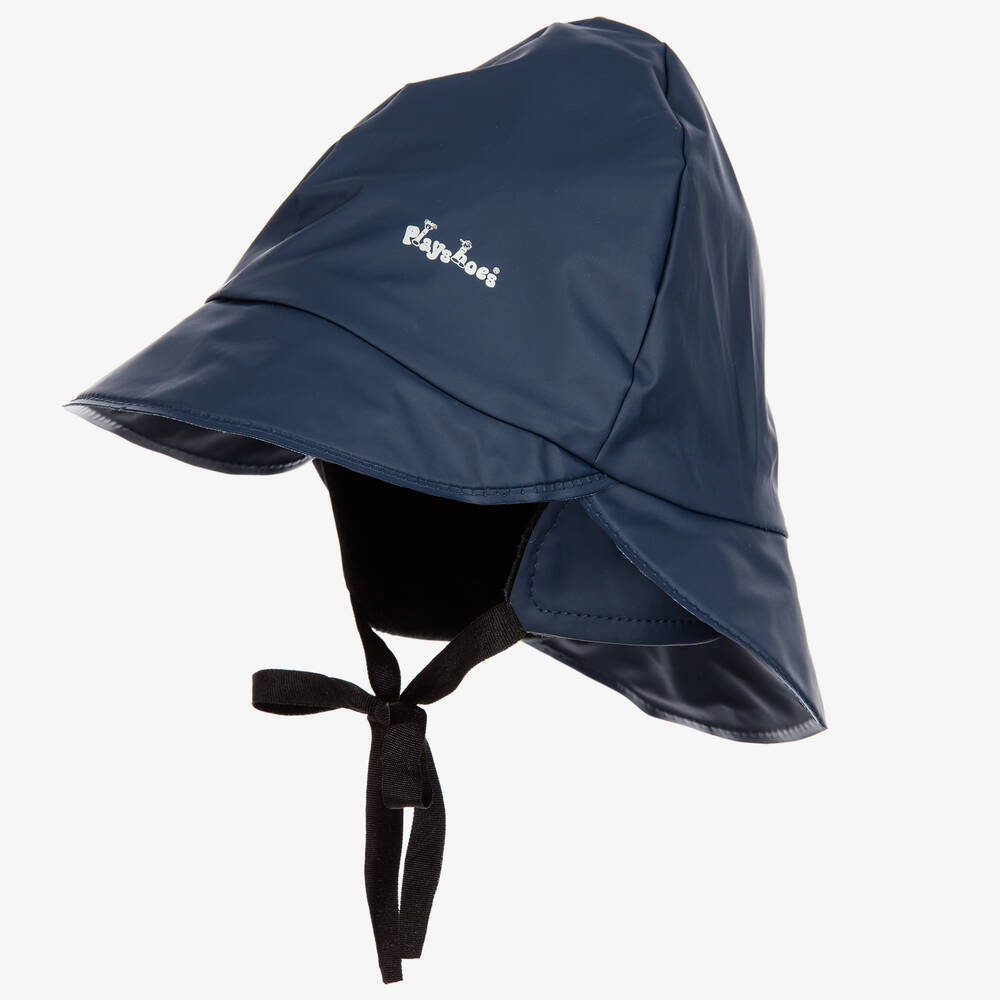 Playshoes-Navy Blue Waterproof Rain Hat | Childrensalon Outlet