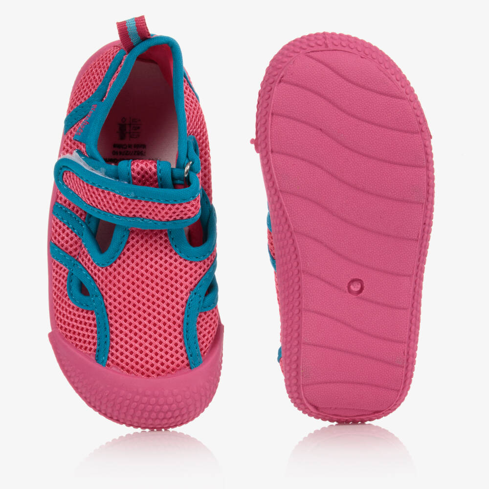 Playshoes-Pink & Blue Mesh Aqua Shoes | Childrensalon Outlet