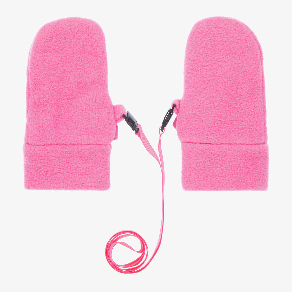 Playshoes - Pink Fleece Baby Mittens | Childrensalon