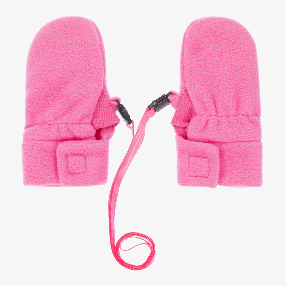 Playshoes-Розовые флисовые варежки для малышей | Childrensalon Outlet