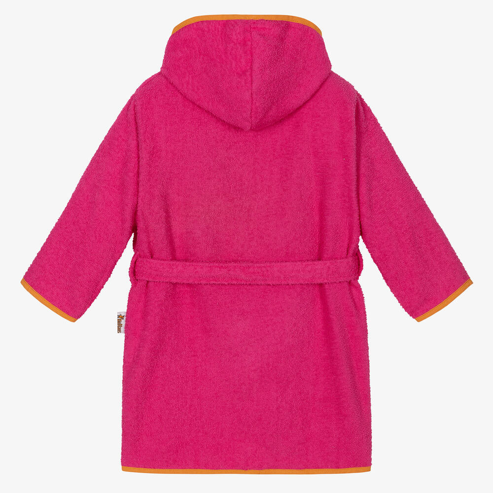 بلاي شوز-روب حمام قطن تيري لون زهري للبنات | Childrensalon Outlet