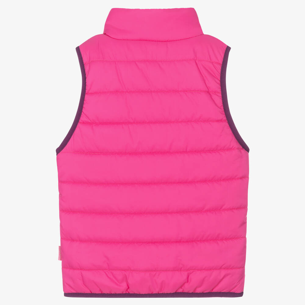 Playshoes-Pink Puffer Gilet | Childrensalon Outlet