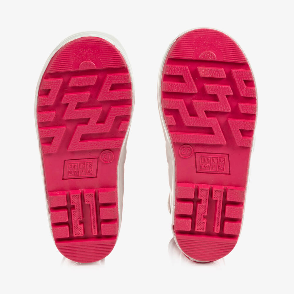 Playshoes-Pink Reflective Rain Boots | Childrensalon Outlet