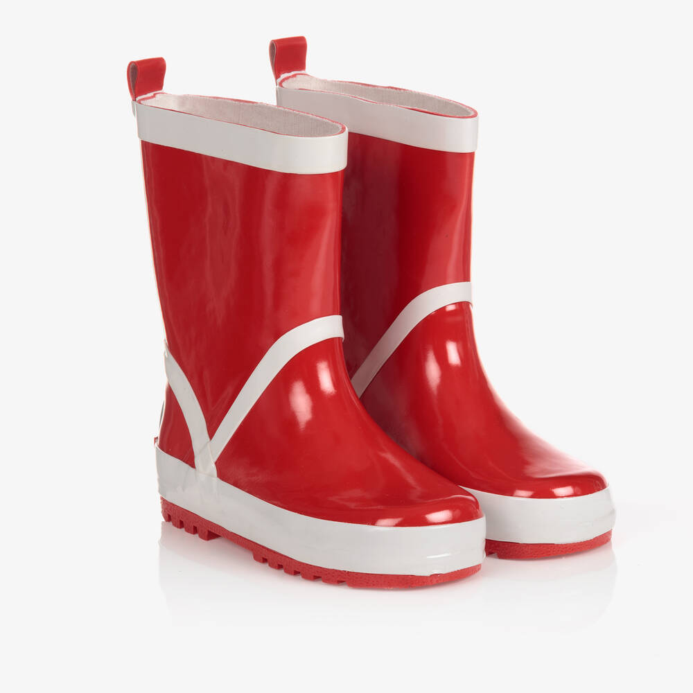 Playshoes-Red Reflective Rain Boots | Childrensalon Outlet
