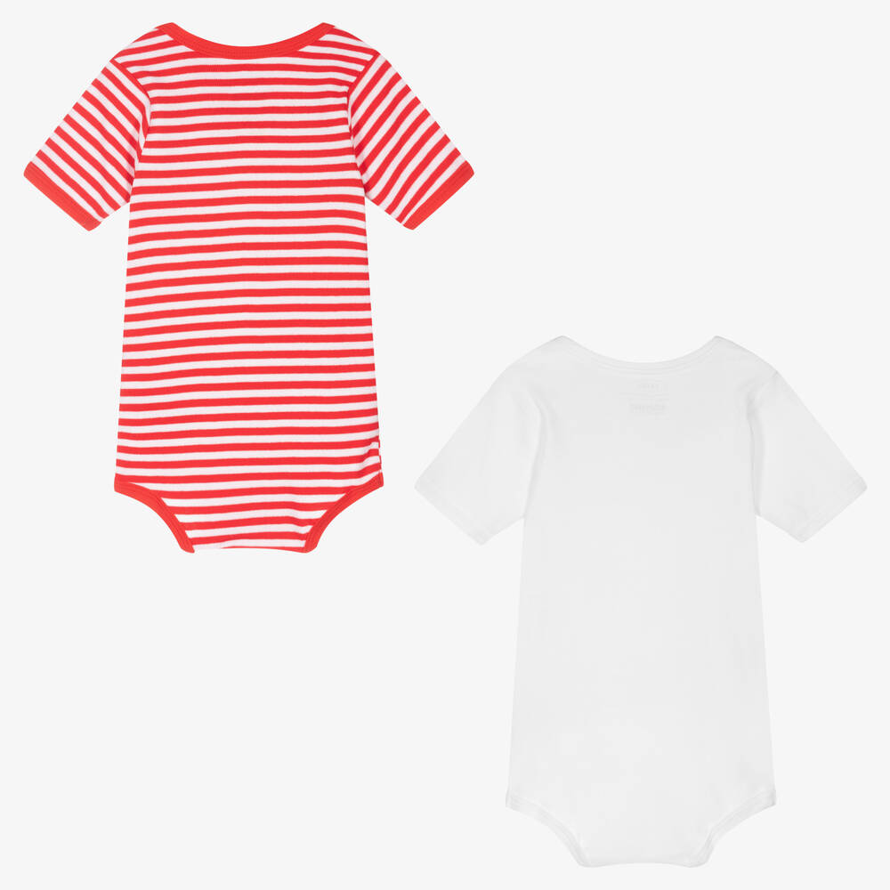 بلاي شوز-Red & White Bodyvests (2 Pack) | Childrensalon Outlet