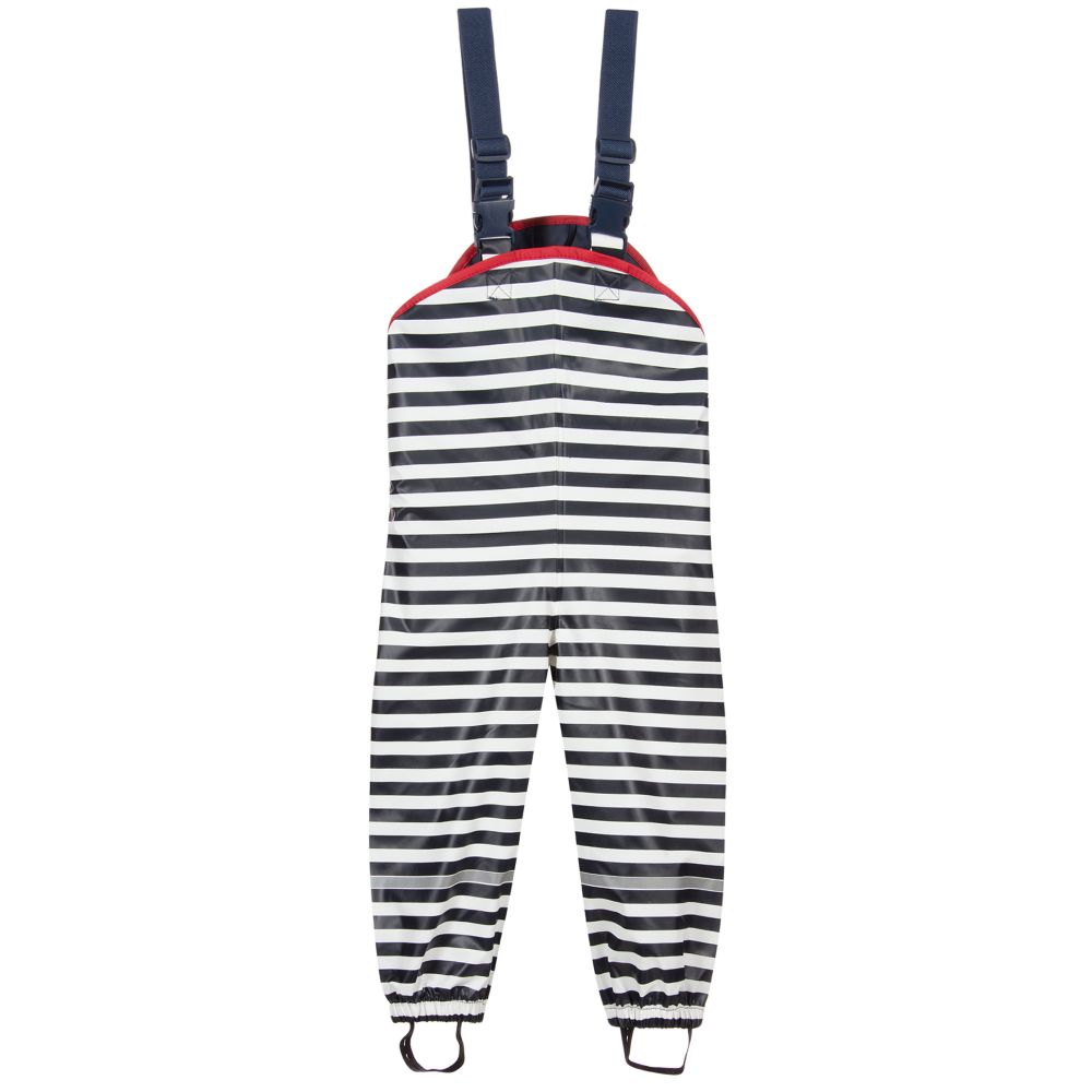 Playshoes - Stripe Rainproof Salopettes | Childrensalon