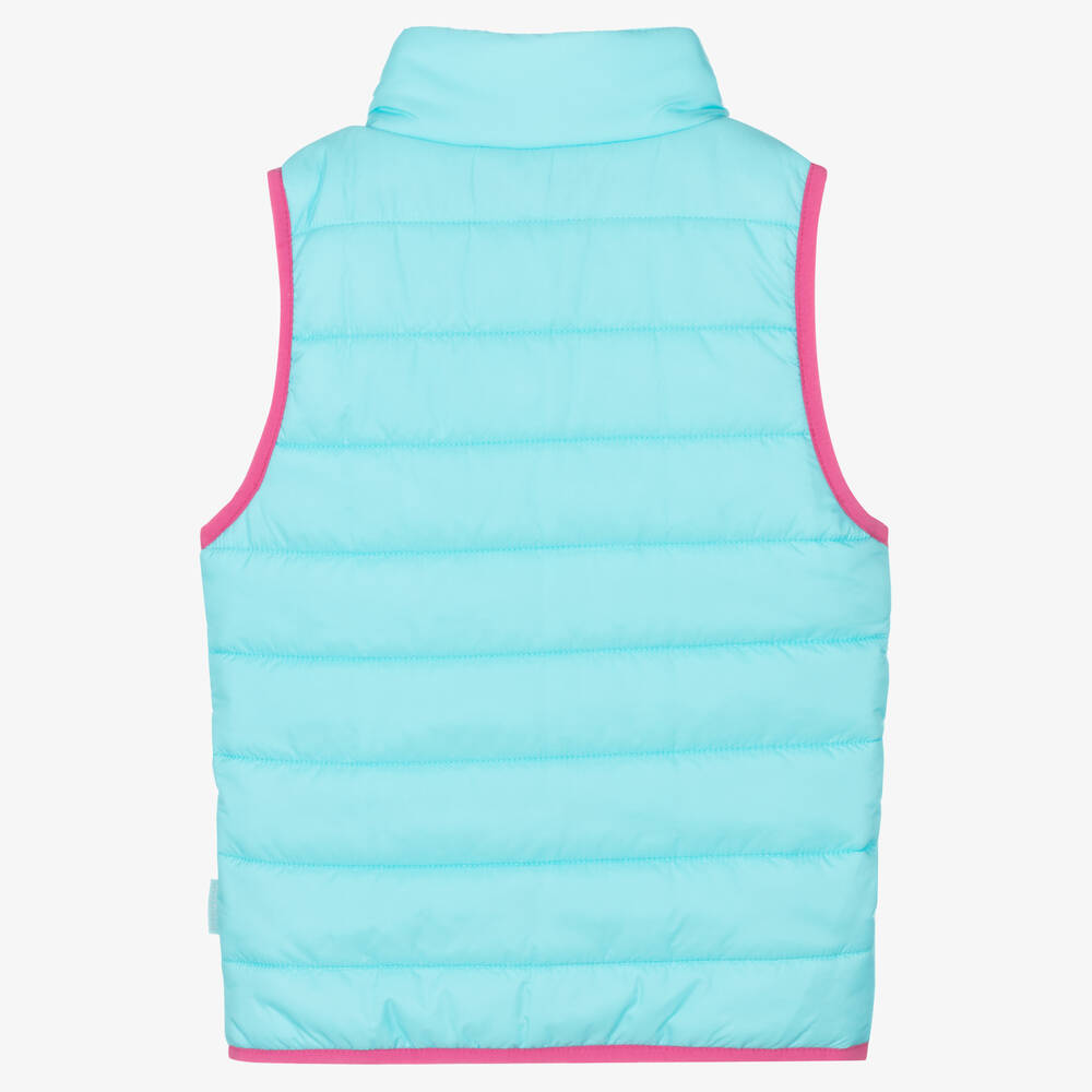 Playshoes-Turquoise Blue Puffer Gilet | Childrensalon Outlet