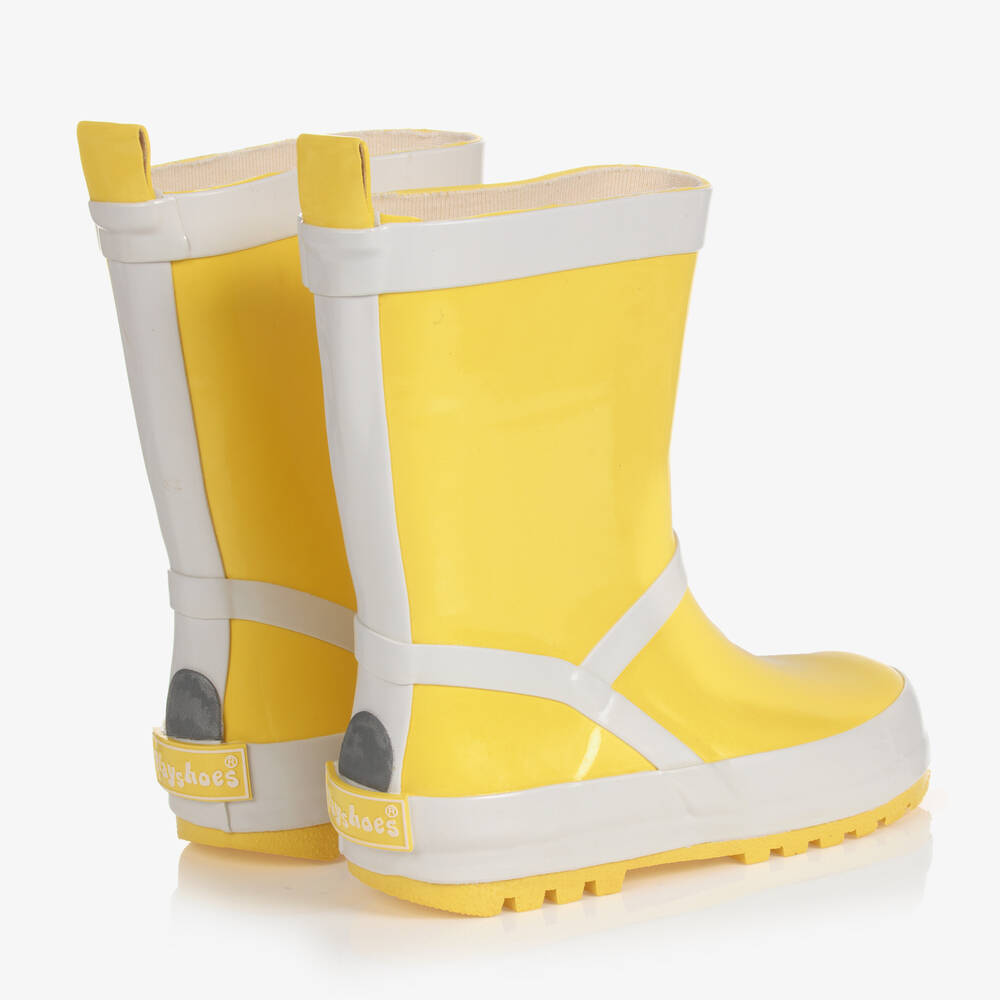 Playshoes-Yellow Reflective Rain Boots | Childrensalon Outlet