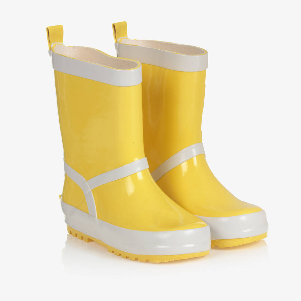 Playshoes-Yellow Reflective Rain Boots | Childrensalon Outlet