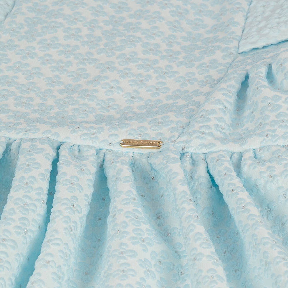 POCA & POCA-Элегантный синий цветочный ансамбль для девочек | Childrensalon Outlet