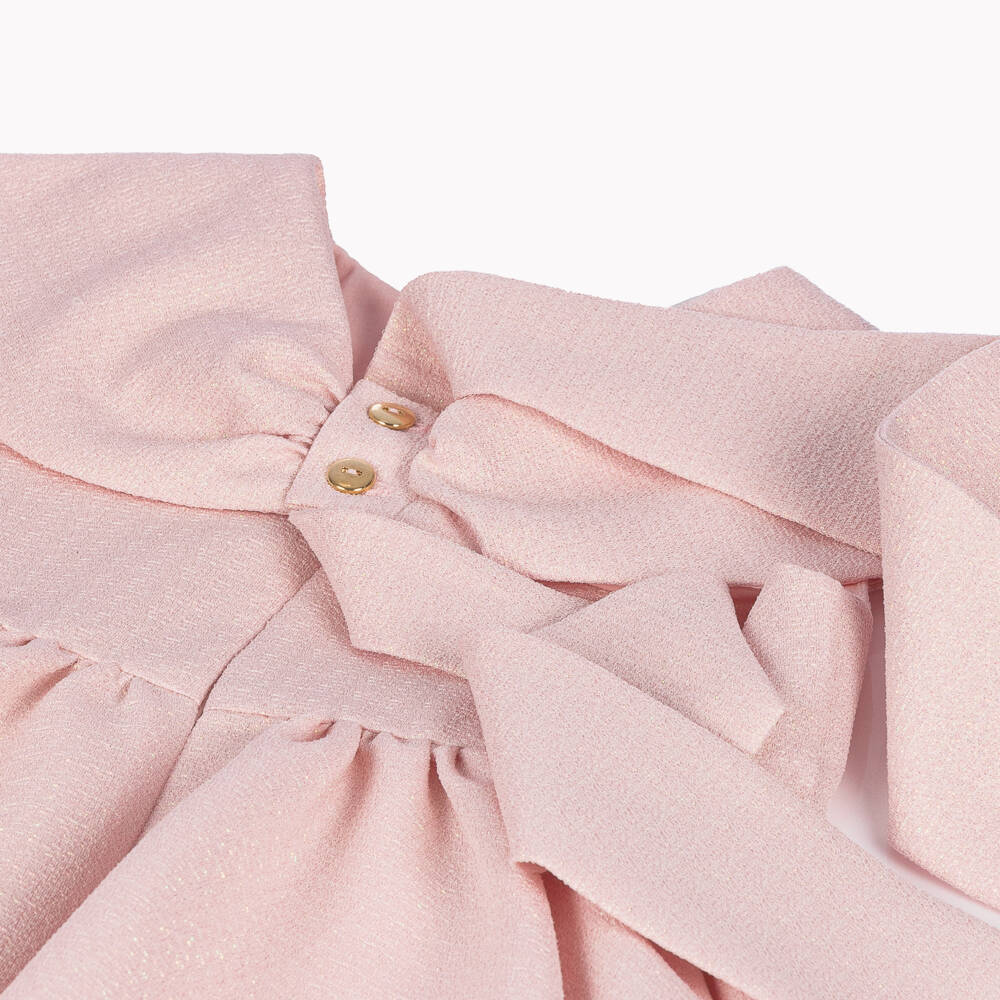 POCA & POCA-Платье с пурпурным бантом для девочек | Childrensalon Outlet