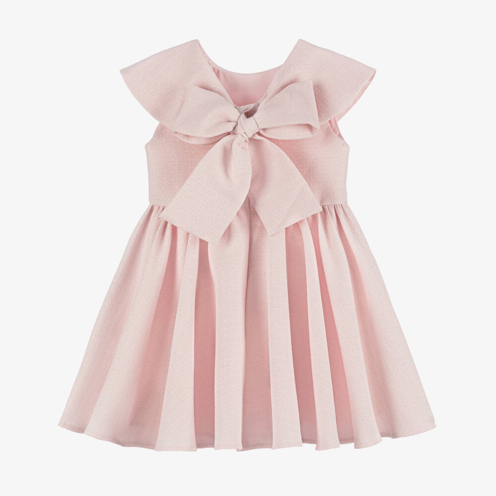 POCA & POCA-Платье с пурпурным бантом для девочек | Childrensalon Outlet