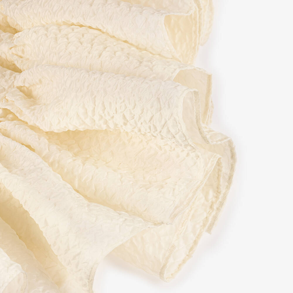 POCA & POCA-Платье кремовое с тюлевыми рукавами для девочек | Childrensalon Outlet