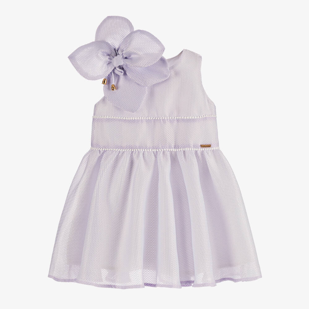 POCA & POCA-Girls Lilac Purple Sleeveless Dress | Childrensalon Outlet