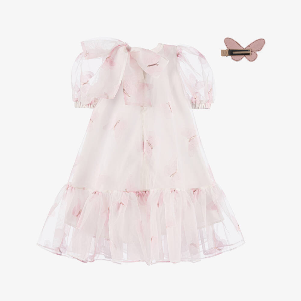 POCA & POCA-Яркий розовый комплект с бабочками для девочек | Childrensalon Outlet