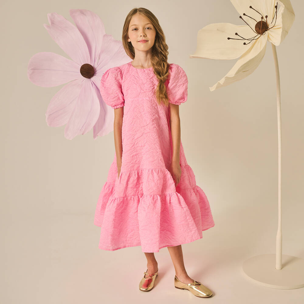POCA & POCA-Girls Rose Jacquard Ensemble | Childrensalon Outlet