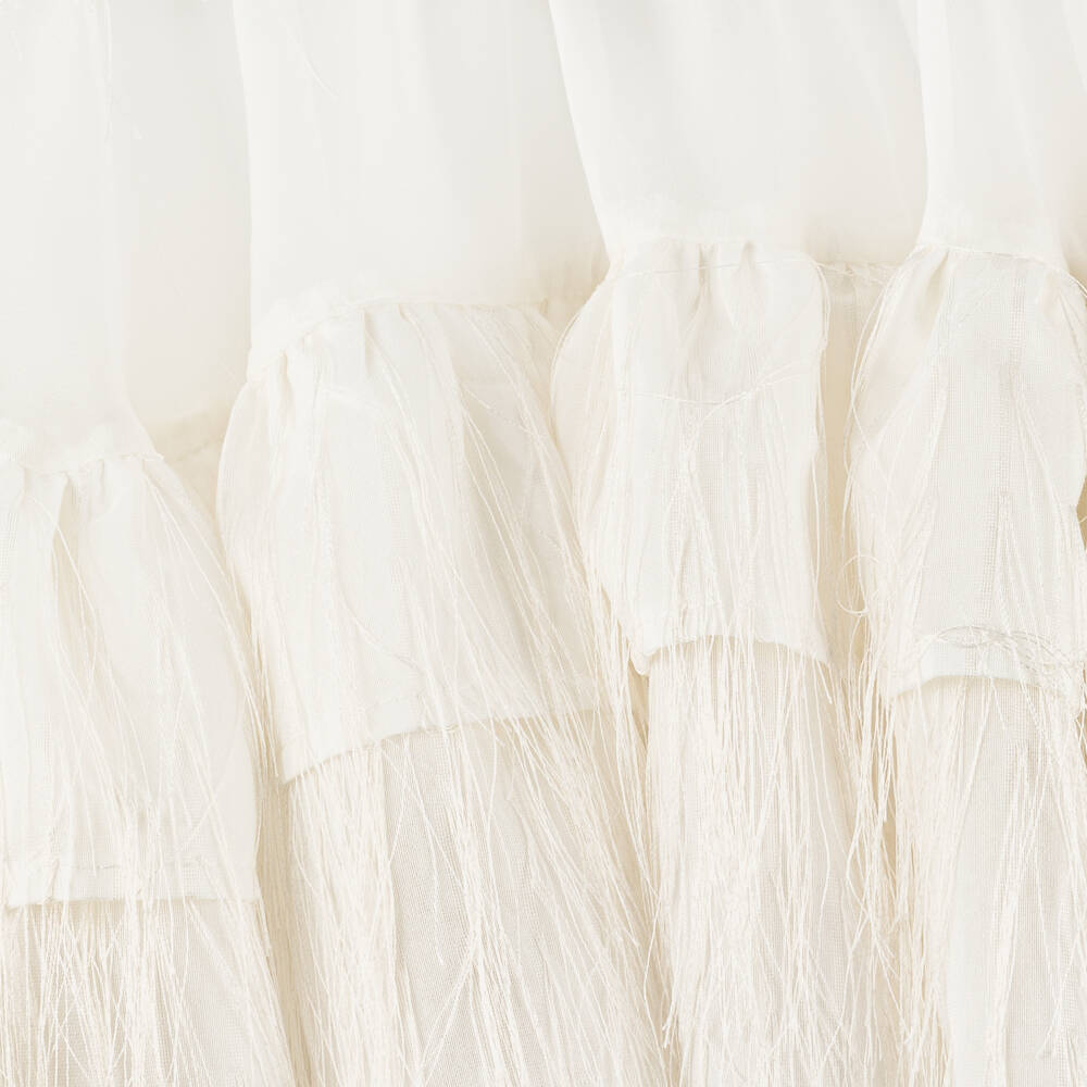 POCA & POCA-Кремовое платье с рюшами для девочек | Childrensalon Outlet