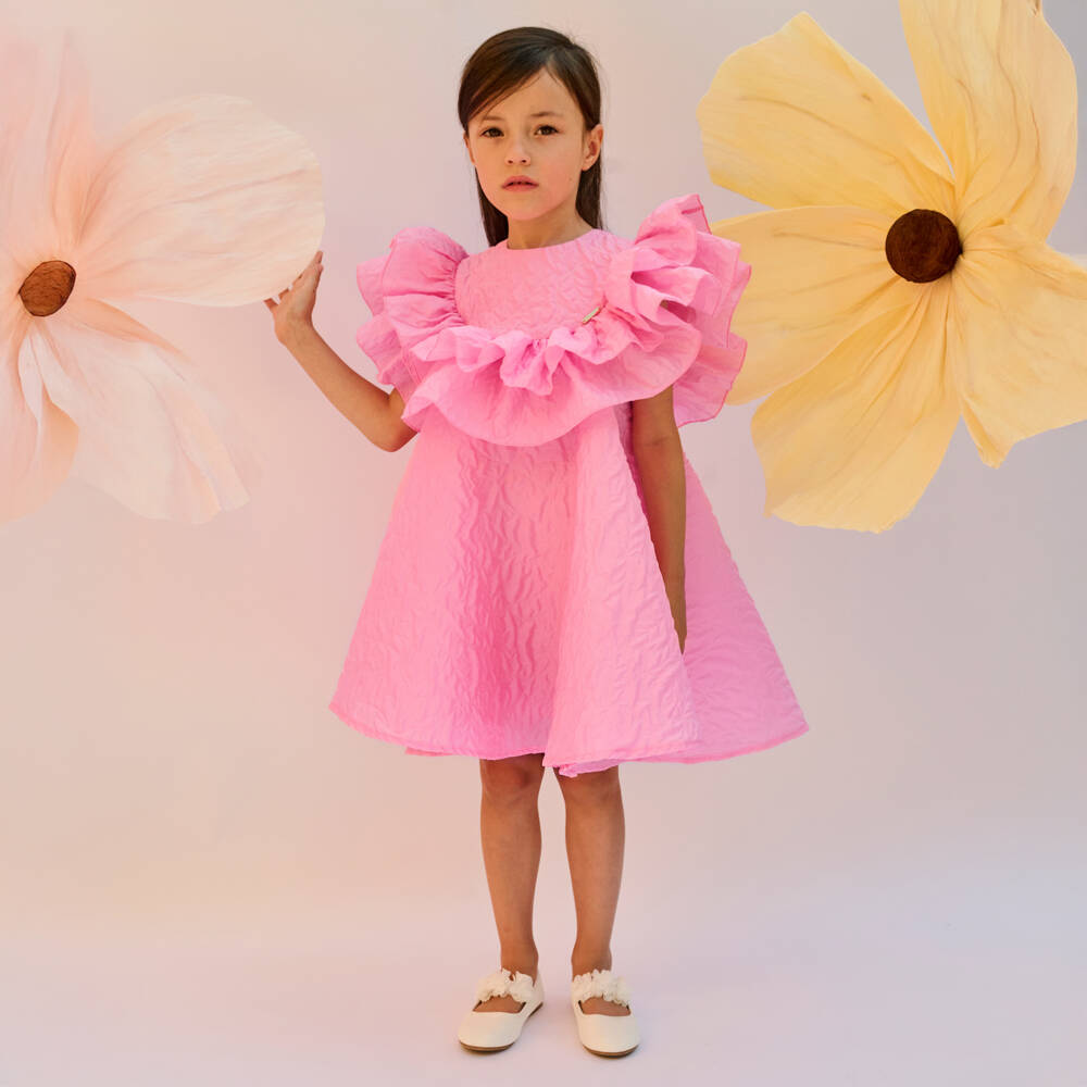 POCA & POCA-Яркое жаккардовое платье для девочек | Childrensalon Outlet